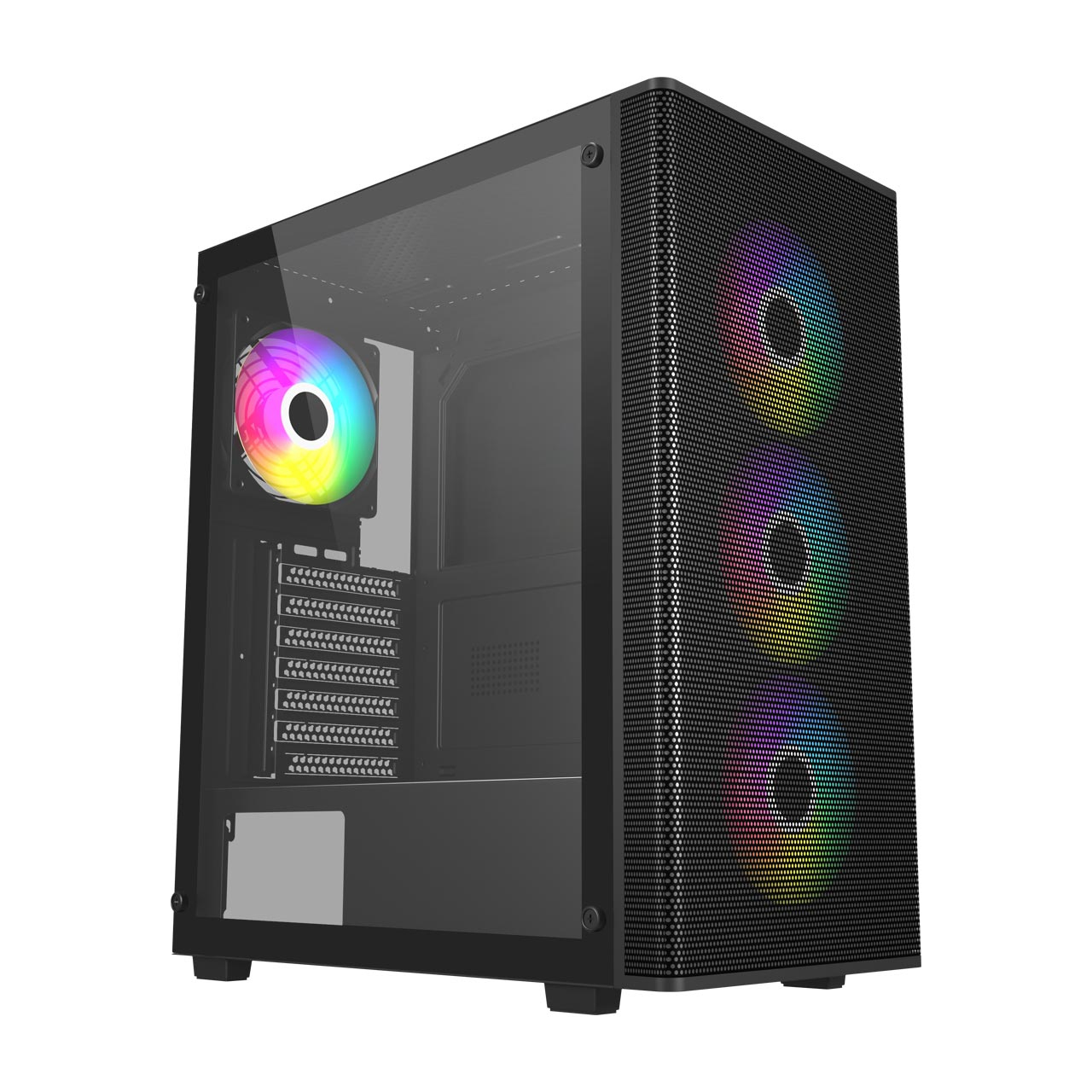 FSP M220-BA Case Midi Tower mATX, ATX Black ARGB – image 1
