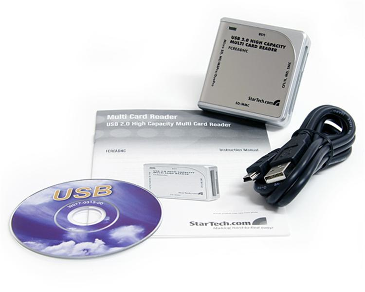 StarTech.com USB 2.0 High Capacity Multi media memory Card Reader - Card reader ( CF I, CF II, MS, MS PRO, Microdrive, MMC, SD, SM, MS Duo, MS PRO Duo, miniSD, – image 6