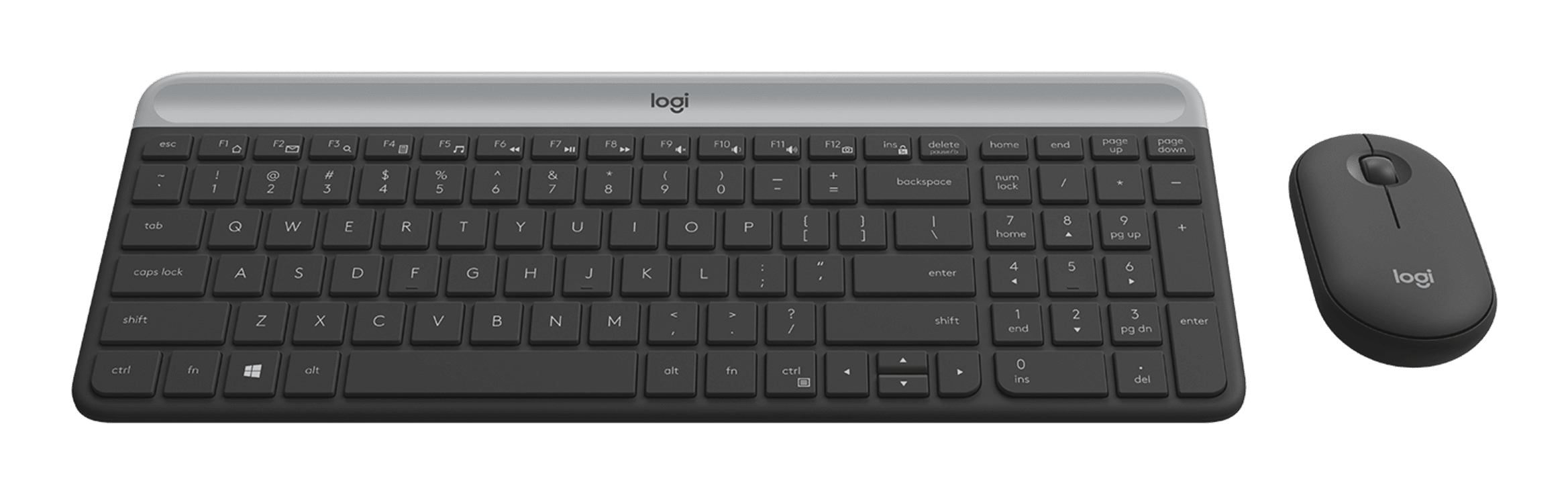 Logitech Slim Wireless Combo MK470. Keyboard style: Straight. Connectivity technology: Wireless, Device interface: RF Wire
