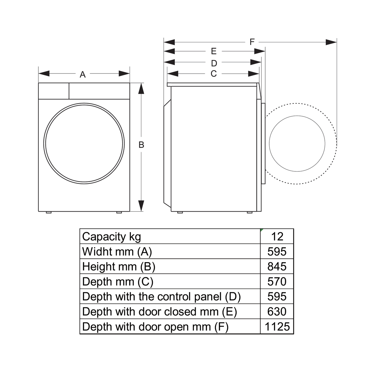Hisense WD5I1245BBRH