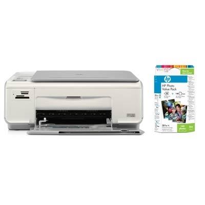 HP Photosmart C4280 All-in-One Printer + HP 351XL Photo Value Pack with Vivera Inks