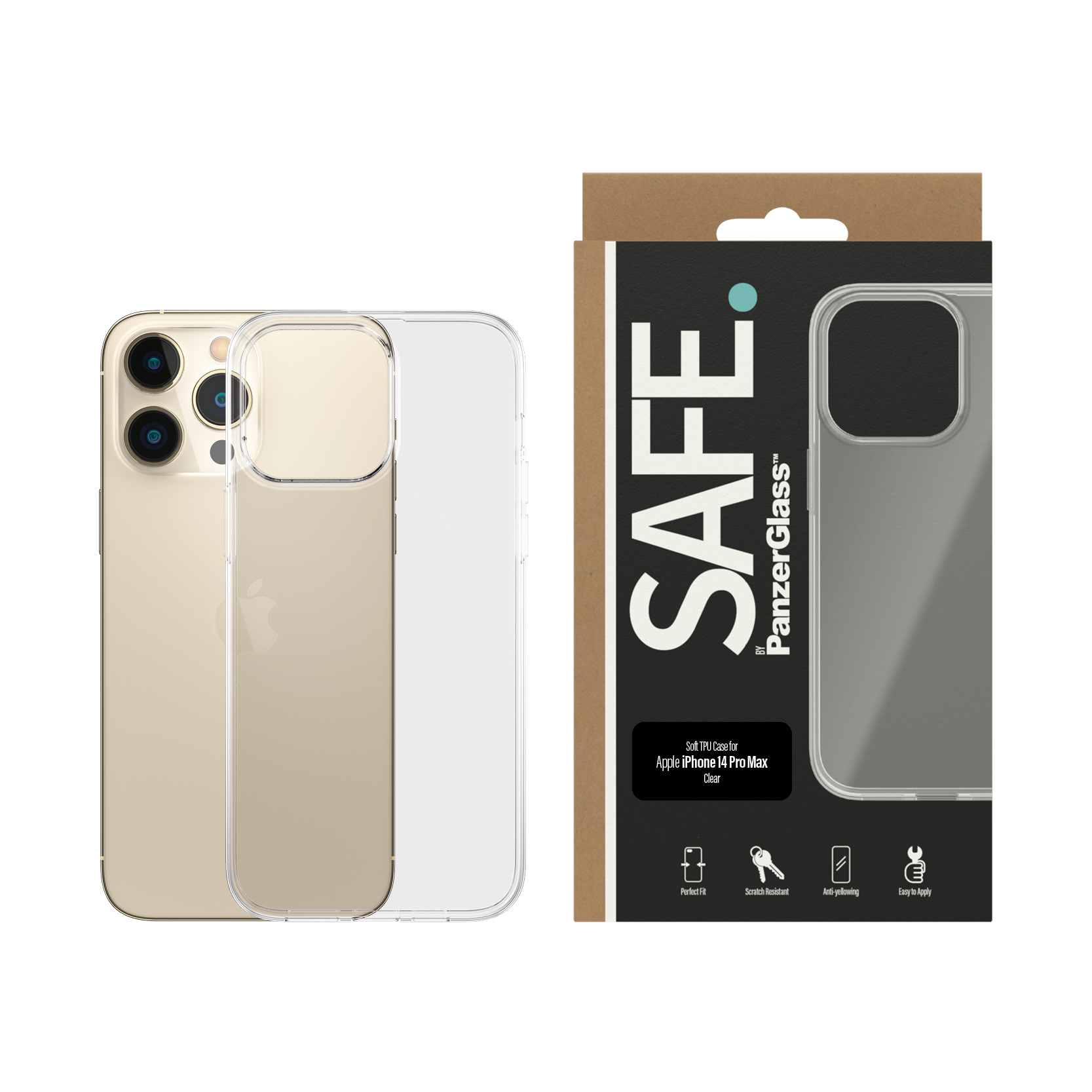 PanzerGlass SAFE. by PanzerGlass® TPU Case iPhone 14 Pro Max | Transparent – image 2