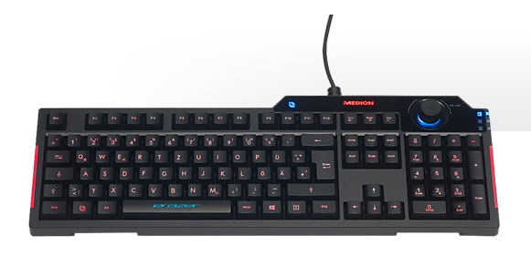 MEDION P81101 keyboard Gaming USB QWERTY US International Black – image 2