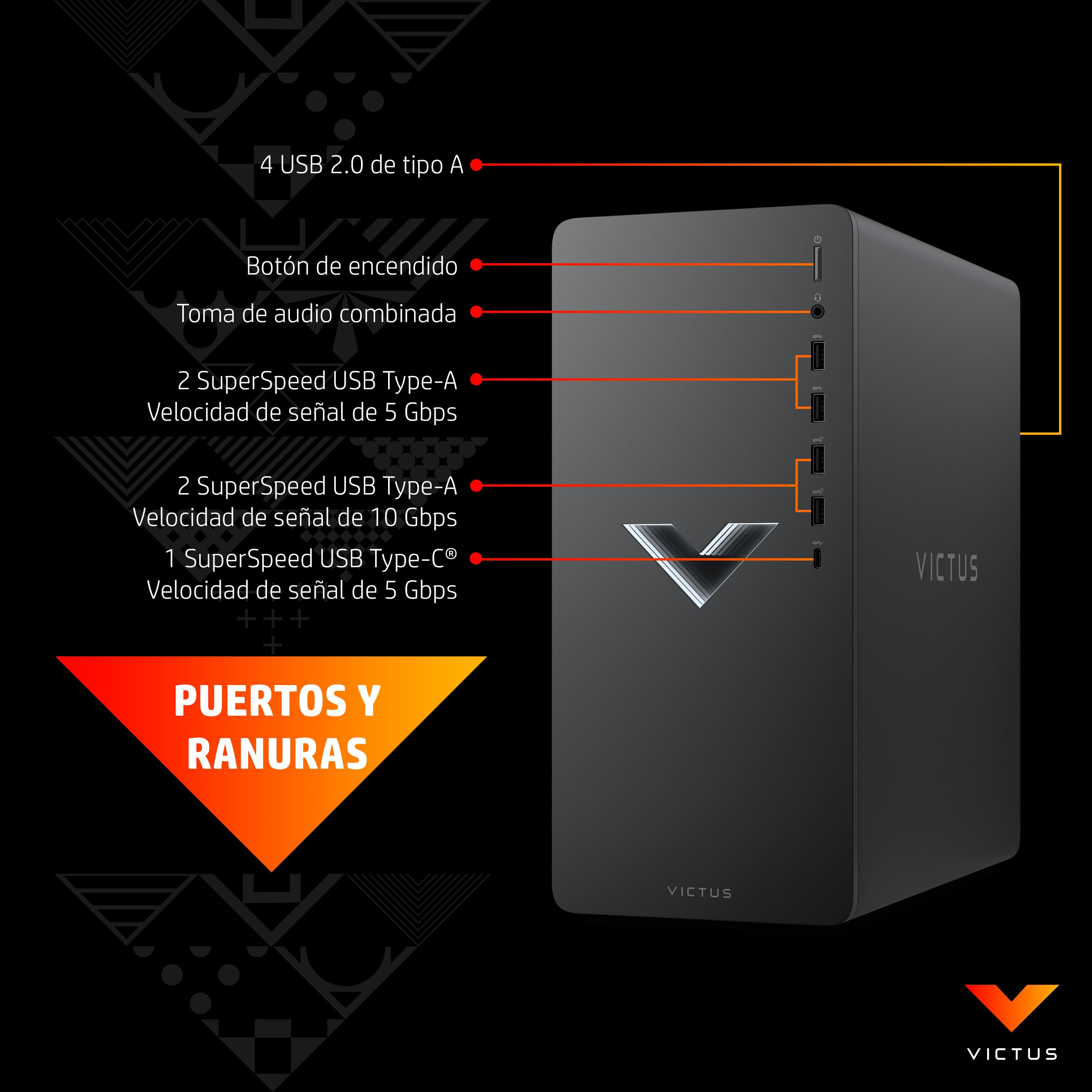PC gaming - HP Victus 15L TG02-0009ns , AMD Ryzen™ 5 5600G, 16GB RAM, 512GB SSD, RTX™ 3050, W11 H, Plata - imagen 21