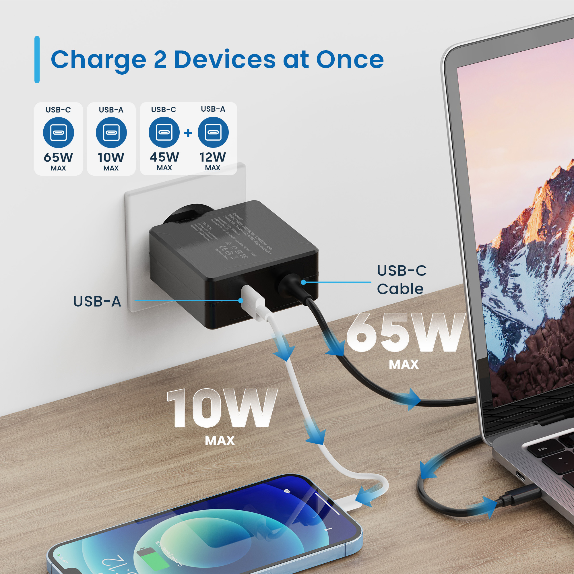 Ewent EW3978 mobile device charger Laptop Black AC Fast charging Indoor – image 3