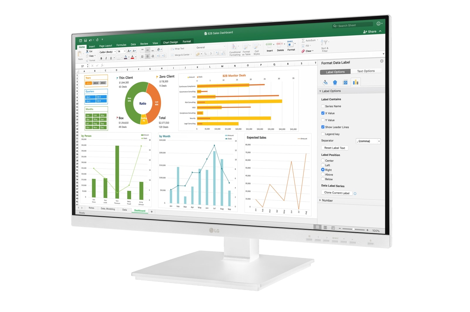 LG 24BN650Y-W computer monitor – image 2