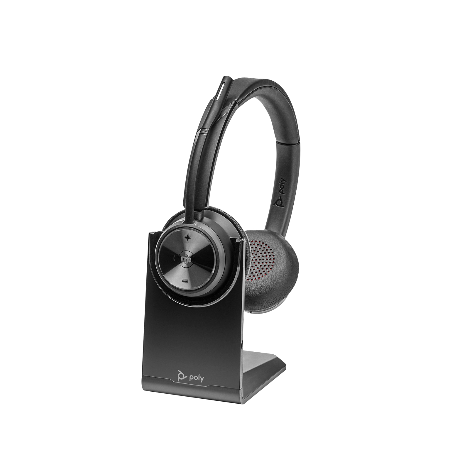 HP Poly Savi 7320 - Savi 7300 series - headset - on-ear - DECT - wireless - USB-A via DECT adapter - black - Certified for Microsoft Teams, UC certified