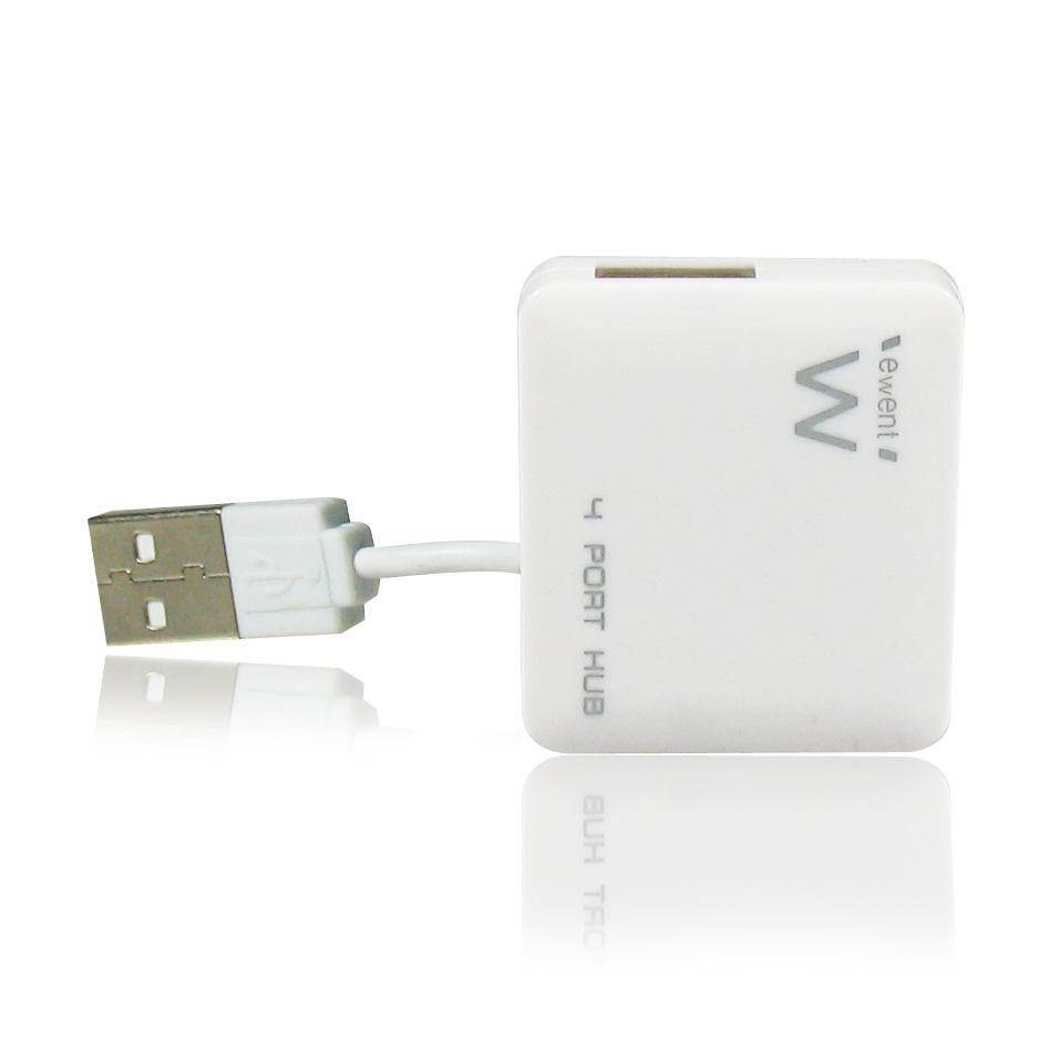 Ewent EW1125 interface hub 480 Mbit/s White – image 2