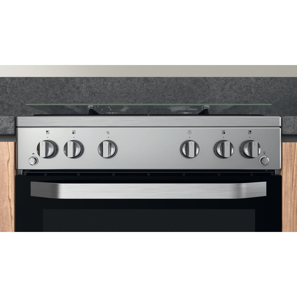 Hotpoint HS67G2PMX/IT/1 Freestanding cooker Natural gas Gas Stainless steel – image 9