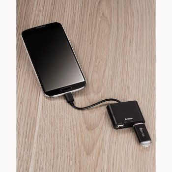 Hama 00054140 interface hub USB 2.0 Micro-B 480 Mbit/s Black – image 2