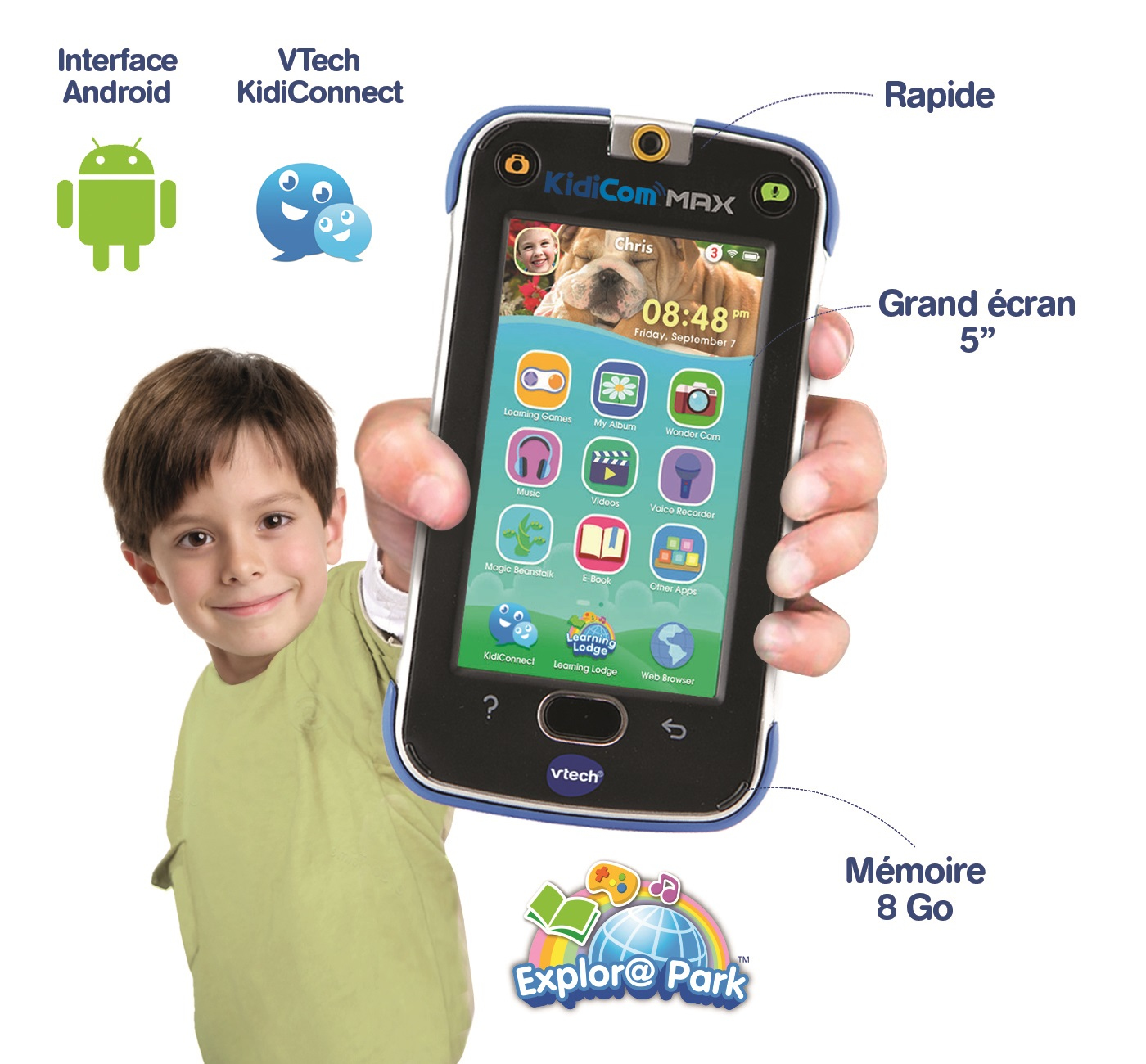 VTech KidiCom Max Bleu – image 6