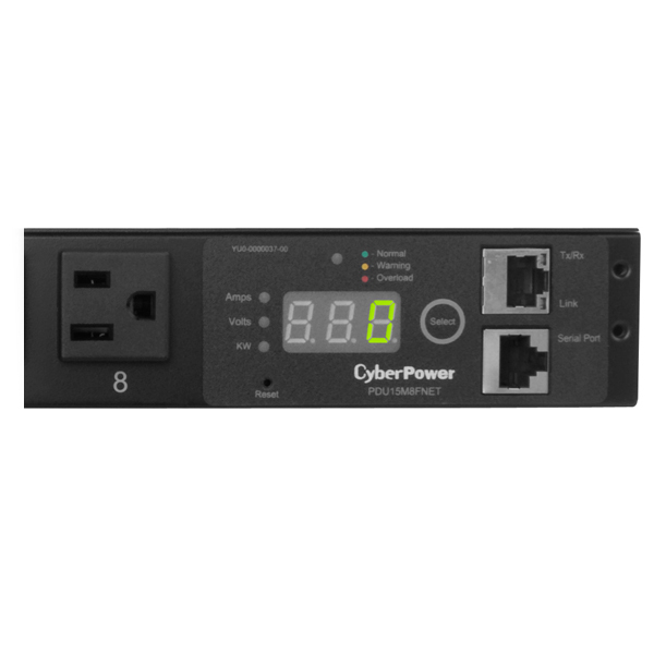 CyberPower PDU15M8FNET power distribution unit (PDU) 8 AC outlet(s) 1U Black – image 4