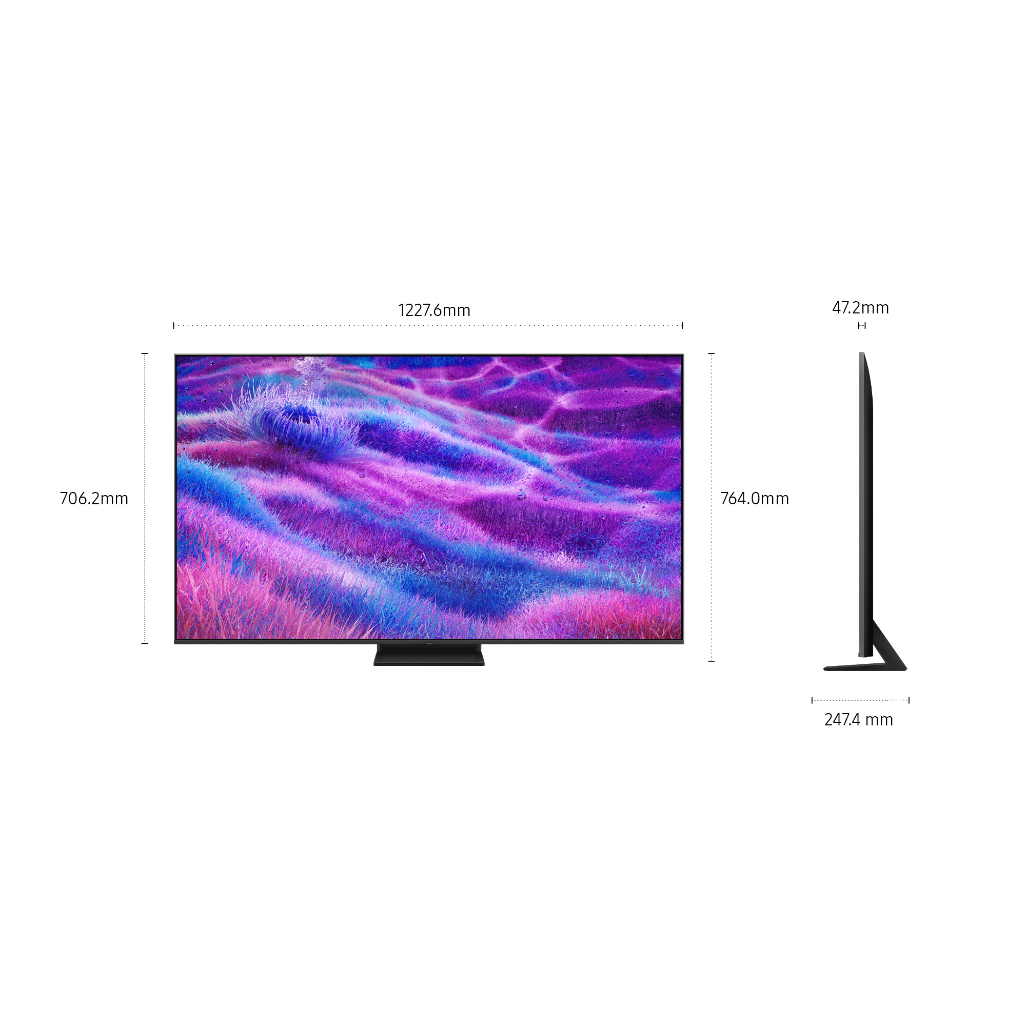 TV Samsung Neo QLED QE55QN80FAU 55 4K Smart TV WiFi Silver — photo 3