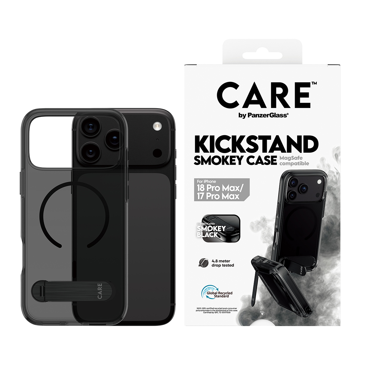 PanzerGlass CARE™ by PanzerGlass® Kickstand Case Smokey w. Black MagSafe iPhone 18 Pro Max | 17 Pro Max – image 2