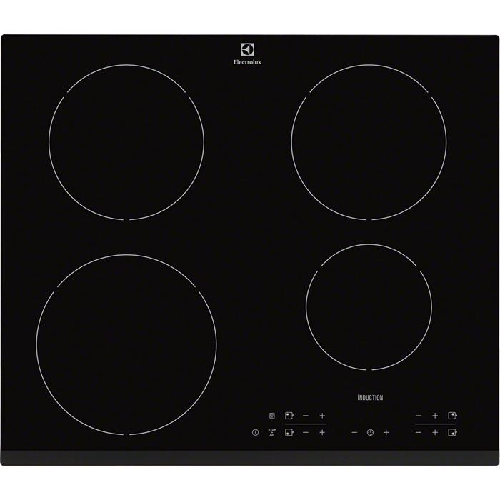 Electrolux EHH6340FOK Black Built-in Zone induction hob 4 zone(s)