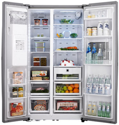 LG GW-P6127AC side-by-side refrigerator Freestanding Stainless steel – image 3