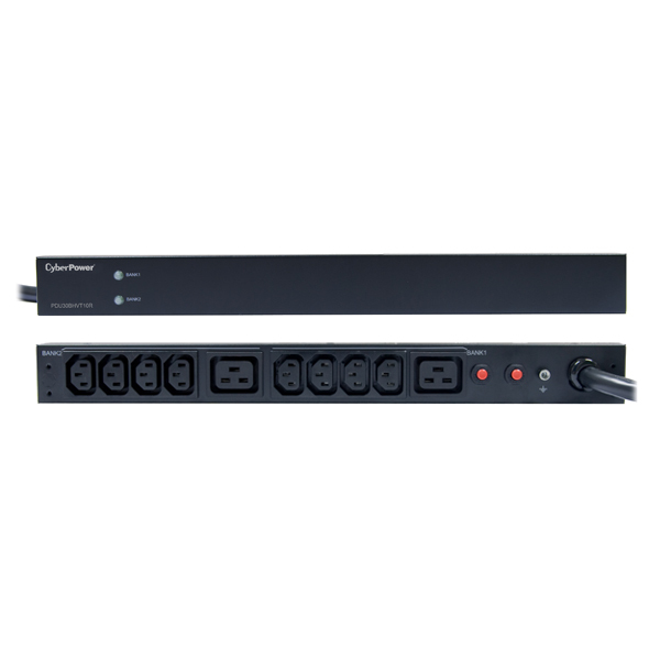 CyberPower PDU30BHVT10R power distribution unit (PDU) 10 AC outlet(s) 1U Black – image 2