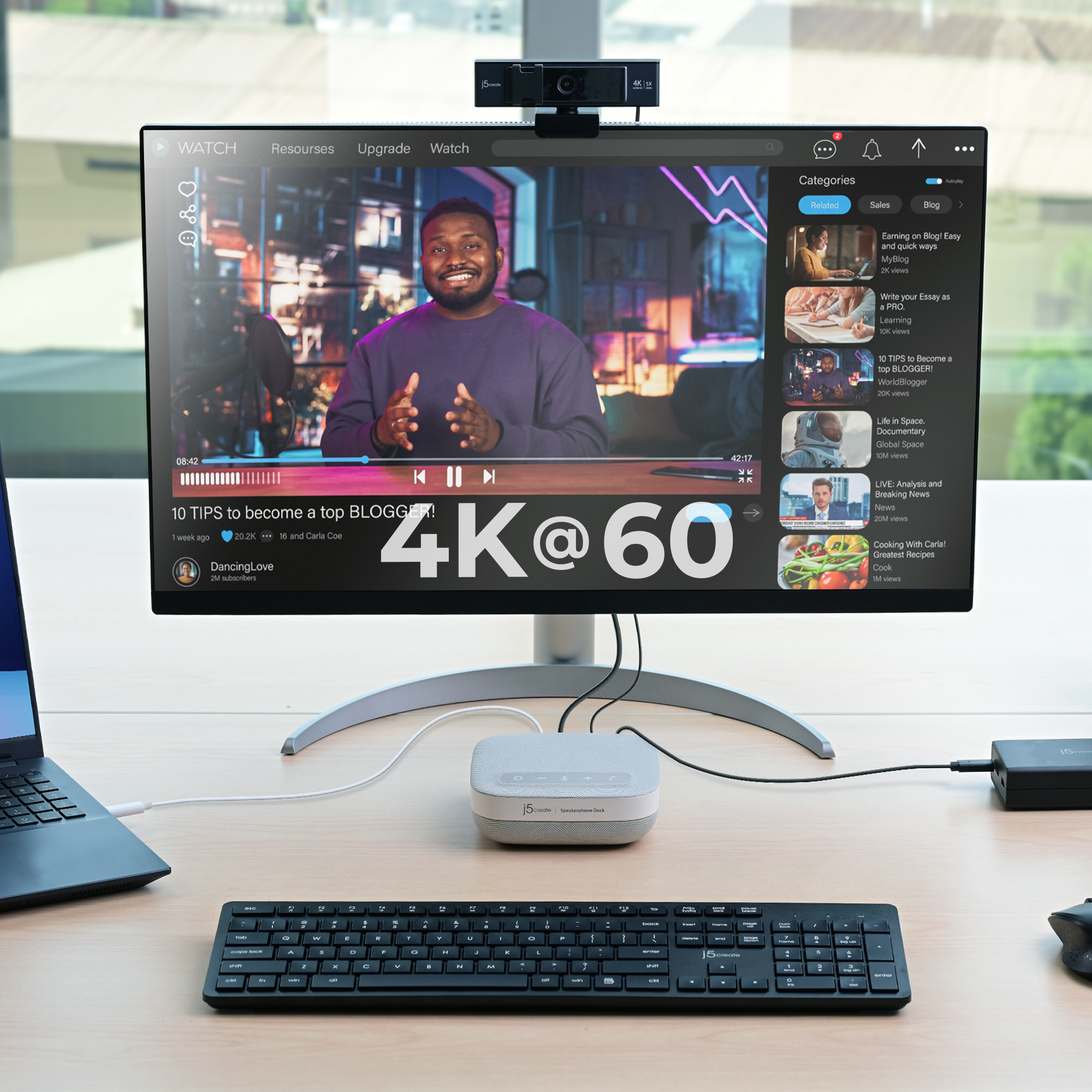 j5create USB-C 4K Speakerphone Dock – image 7