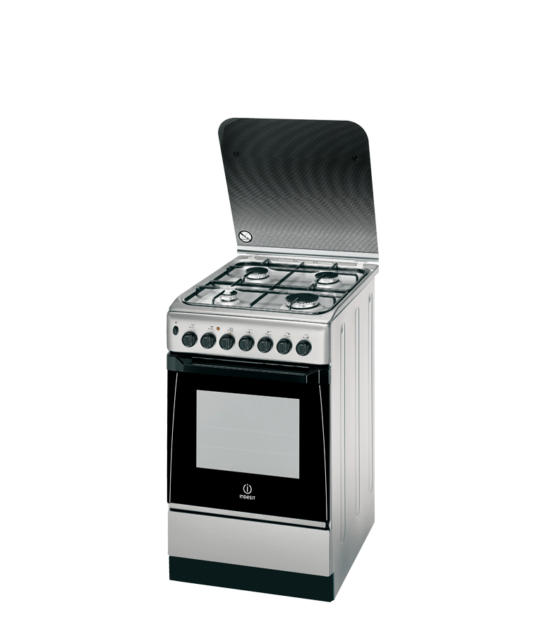 Indesit KN3G61SA(W)/CZ Freestanding cooker Electric Gas Stainless steel