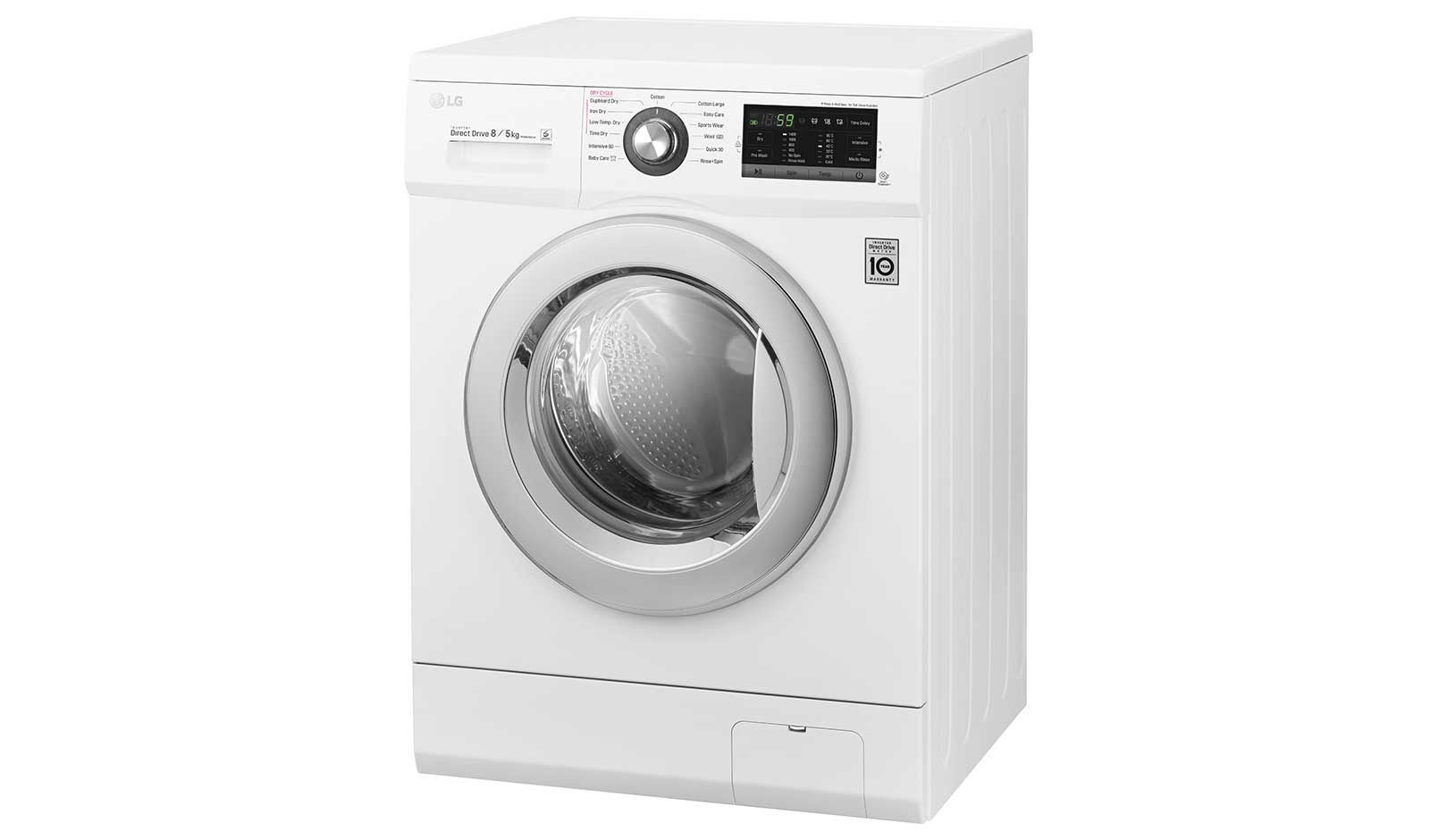 LG FH4G6TDM2N washer dryer Freestanding Front-load Chrome, White – image 8