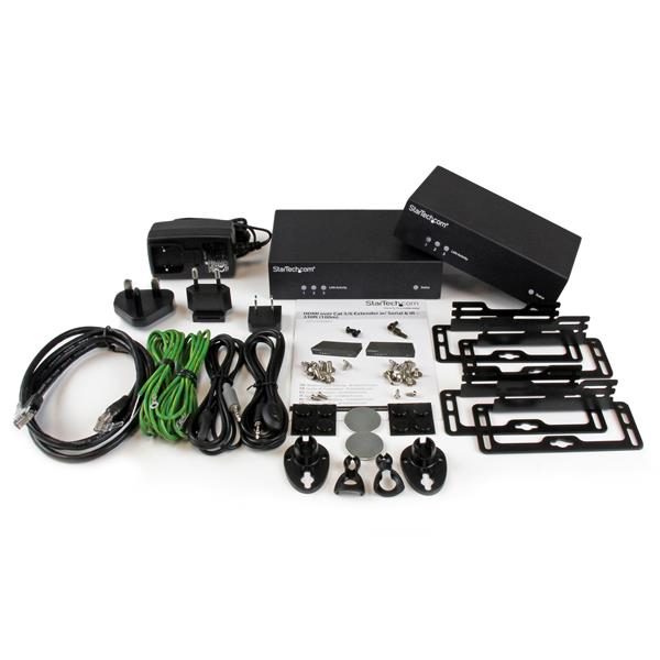 StarTech.com HDMI over CAT5 HDBaseT Extender - Power over Cable - IR - RS232 - 10/100 Ethernet - Ultra HD 4K - 330 ft (100m) – image 5