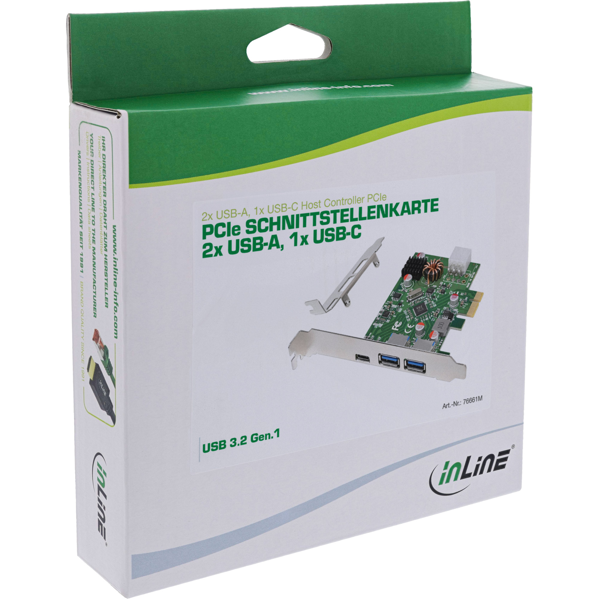 InLine 76661M interface cards/adapter Internal USB 3.2 Gen 1 (3.1 Gen 1), USB Type-C – image 6