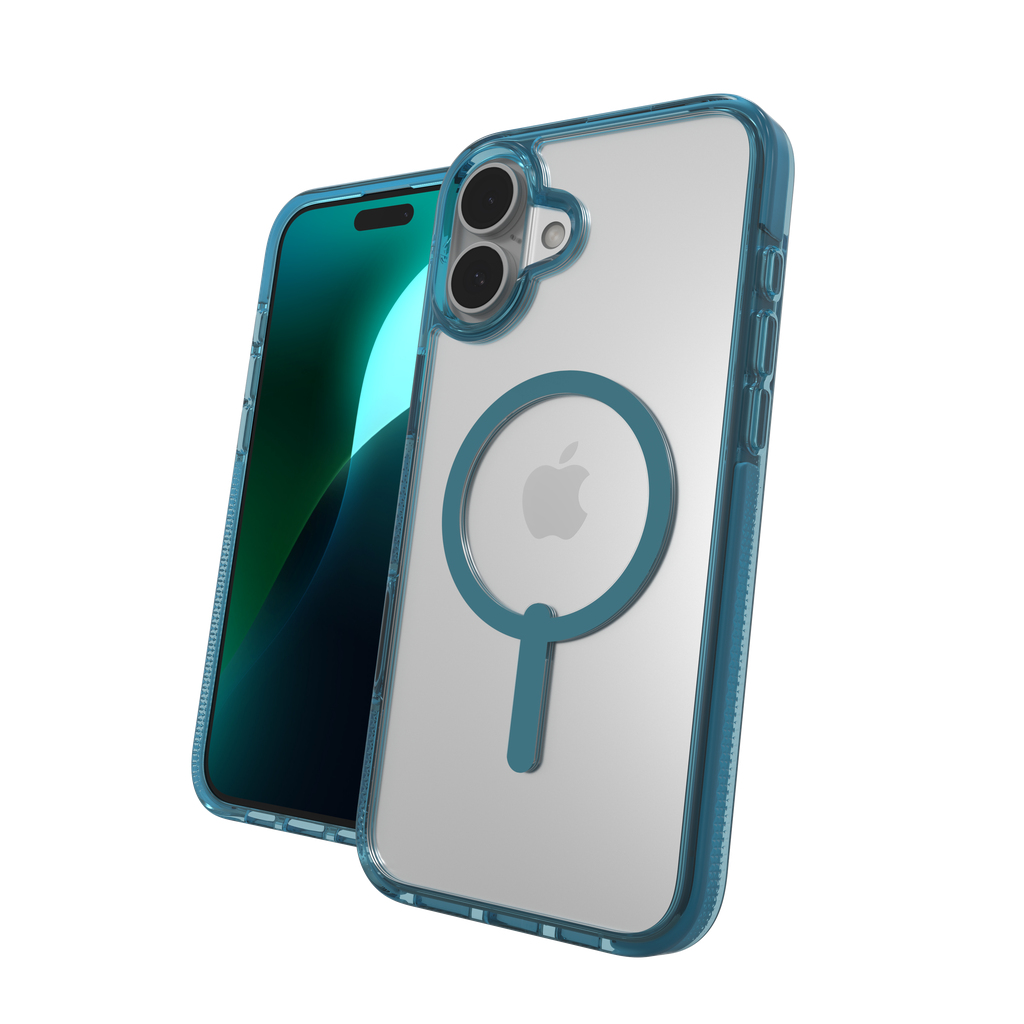 ZAGG Cases Santa Cruz Snap Apple iPhone 16 Plus Retro Blue