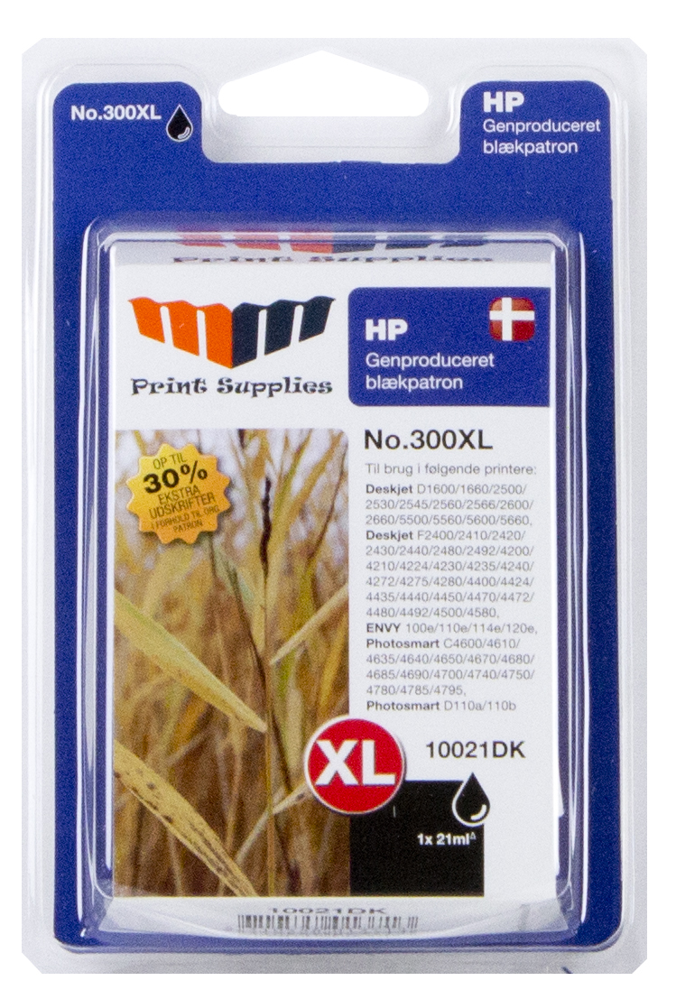 MM Black Inkjet Cartridge - Replaces HP No.300XL (CC641EE)