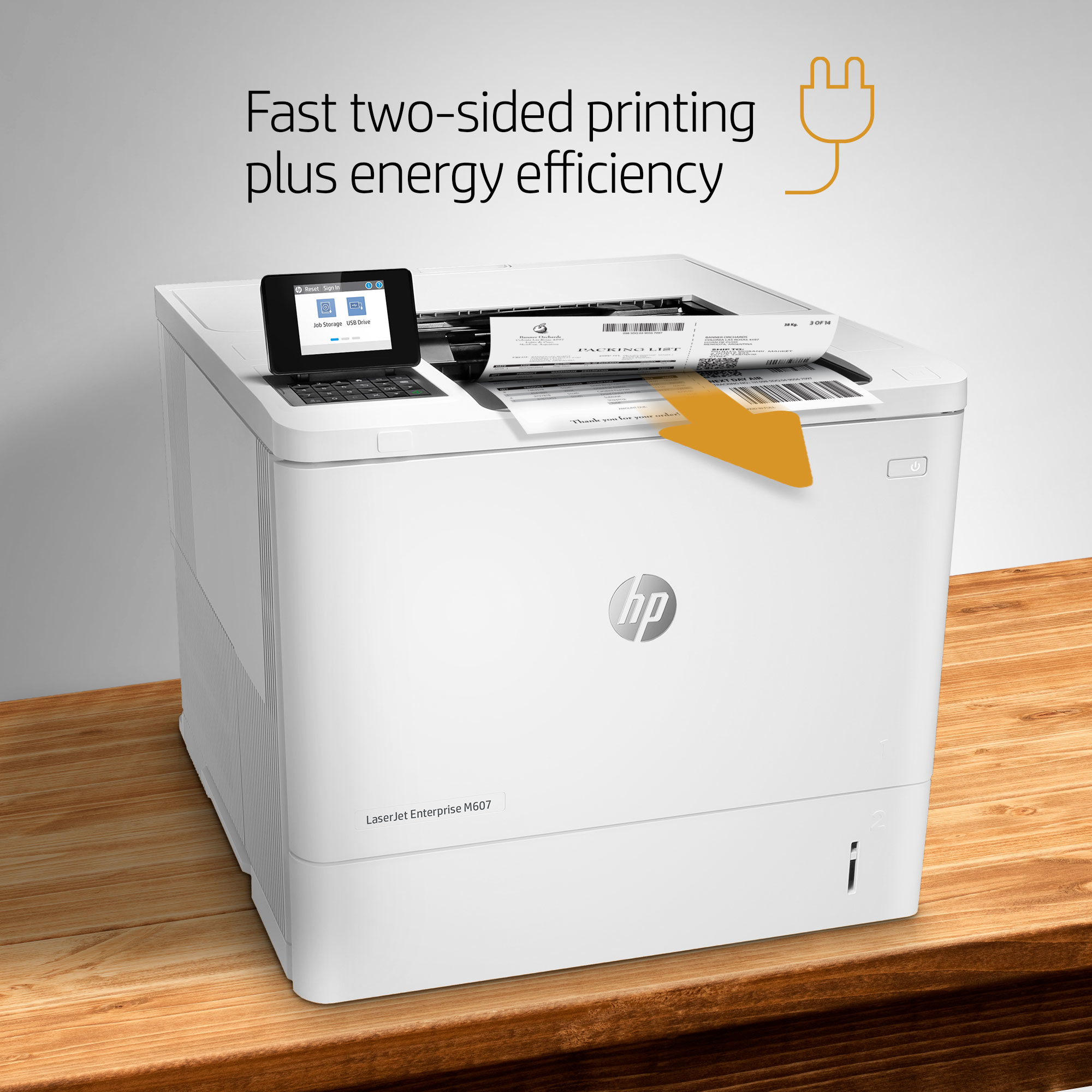 HP LaserJet Enterprise M607dn, Print – image 9