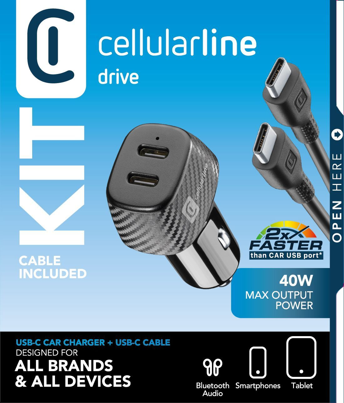 Cellularline Car Charger Kit – image 2