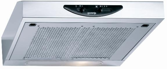 Gorenje DU511E cooker hood Semi built-in (pull out) Stainless steel 204 m³/h