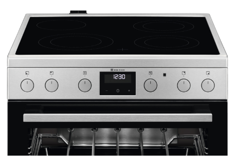 AEG CCB6443MBM Freestanding cooker Electric Ceramic hob Stainless steel – image 2