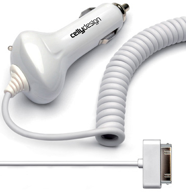 Celly C1IPHONEW mobile device charger Mobile phone White Cigar lighter Auto