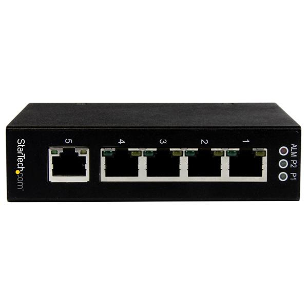 StarTech.com 5 Port Unmanaged Industrial Gigabit Ethernet Switch - DIN Rail / Wall-Mountable - TAA – image 2