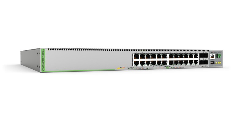 Allied Telesis GS980MX/28PSM-10 network switch Managed L3 Gigabit Ethernet (10/100/1000) Power over Ethernet (PoE) 1U Grey