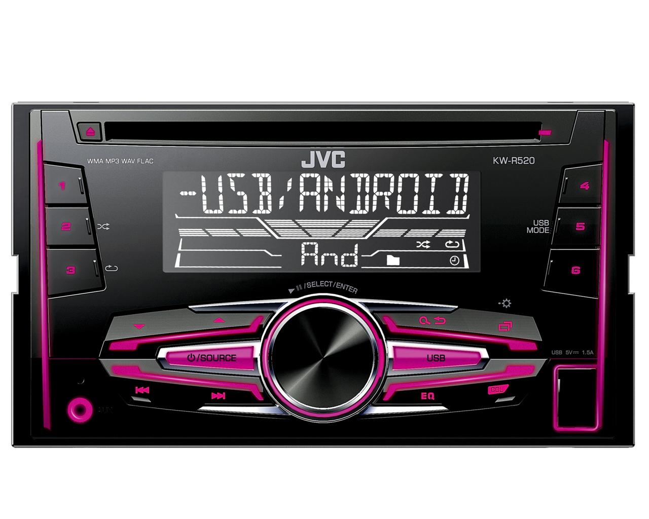 JVC KW-R520E 2-DIN CD Receiver – image 4