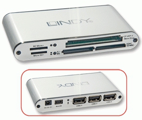 Lindy USB Hub + Card Reader Combo – image 2