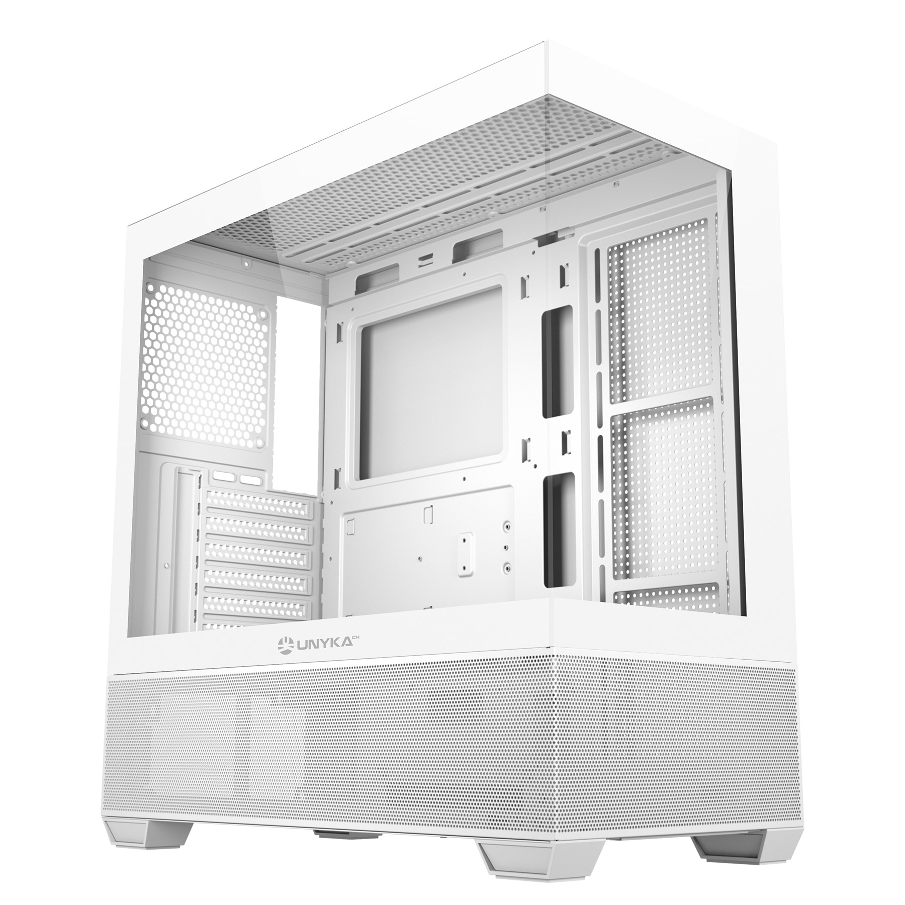 UNYKAch PC Case ATX REVELAT WHITE
