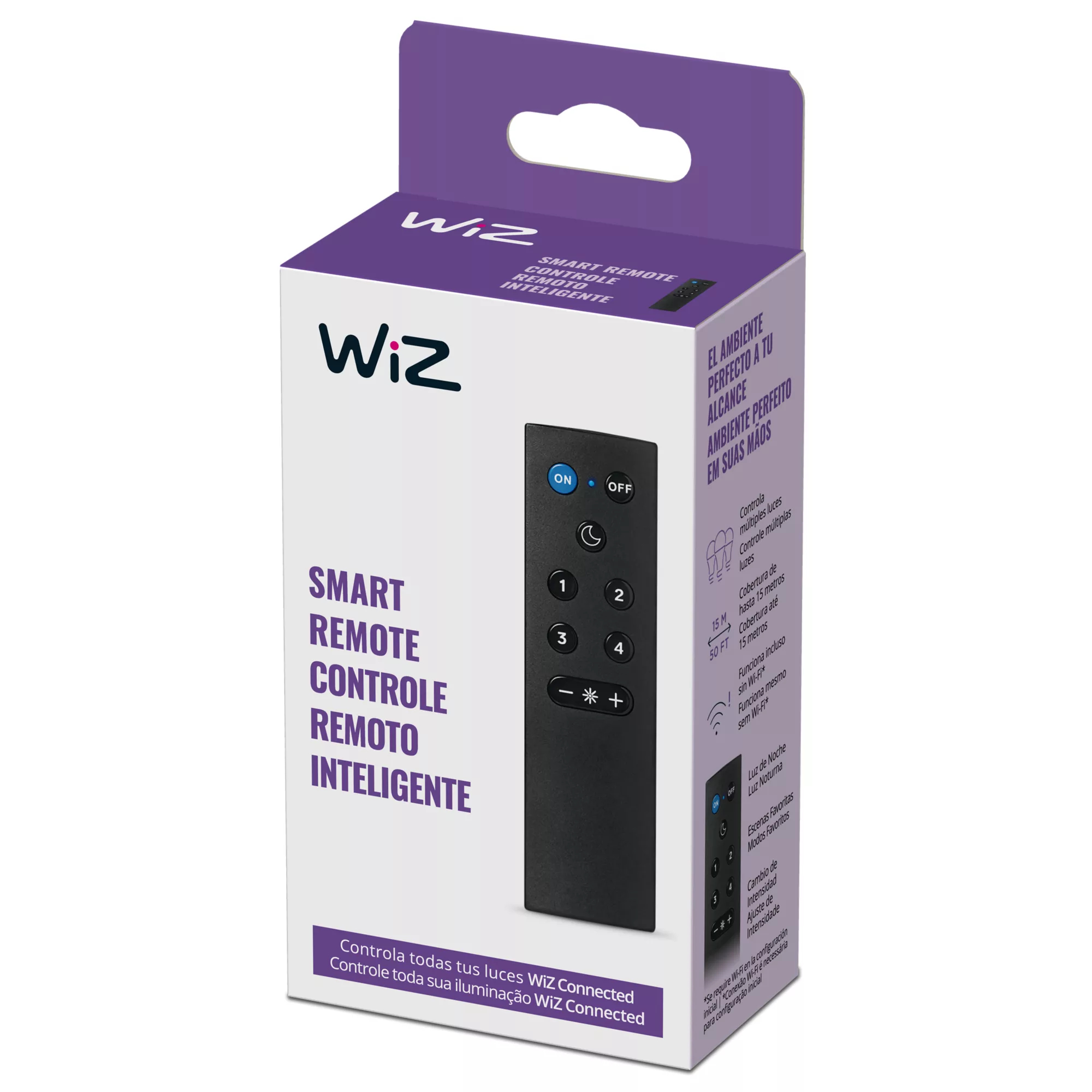 WiZ 8719514552647 remote control Wi-Fi/Bluetooth Press buttons – image 4
