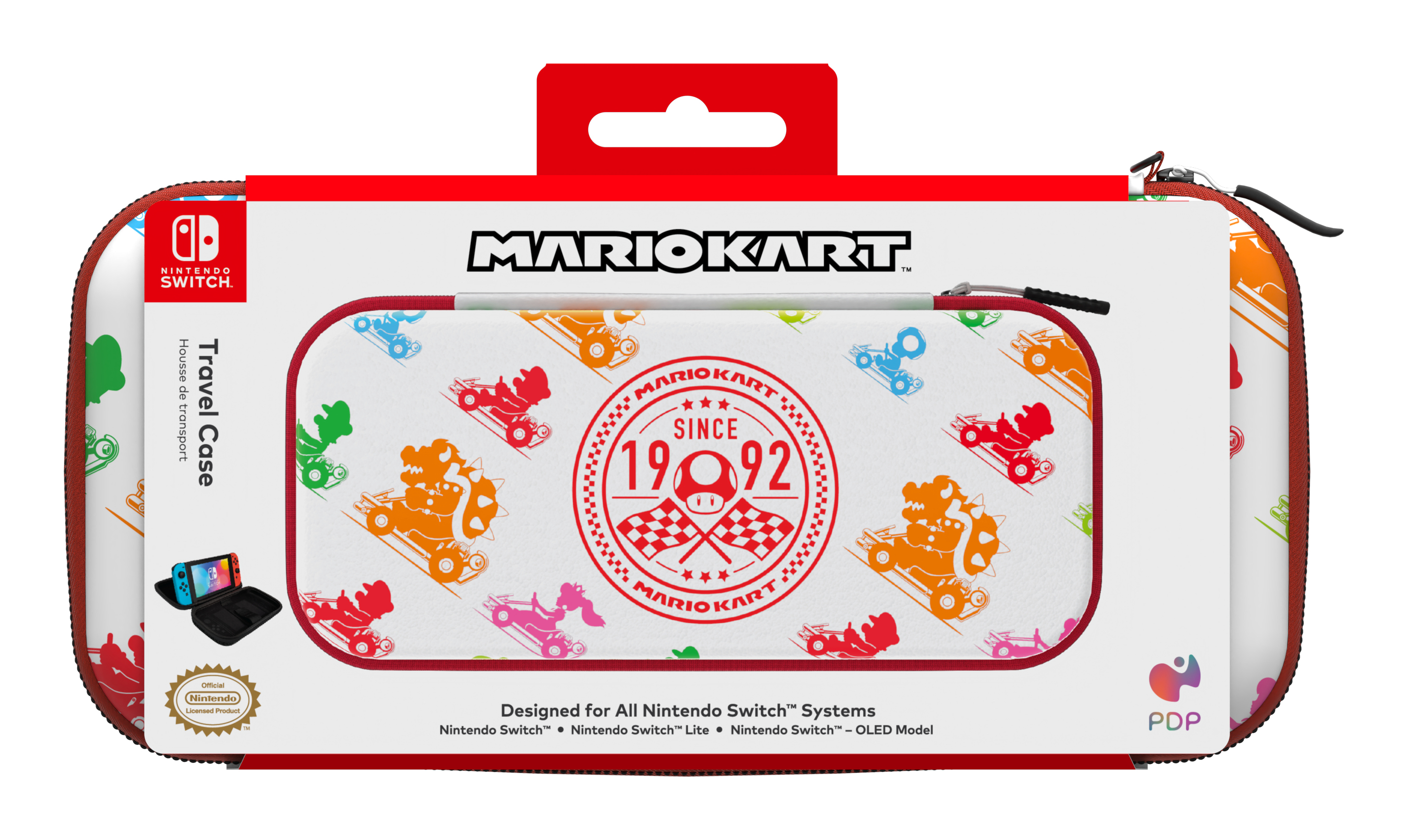 PDP Étui de voyage : Mario Kart Racers, Pour Nintendo Switch, Nintendo Switch Lite et Nintendo Switch - Modèle OLED