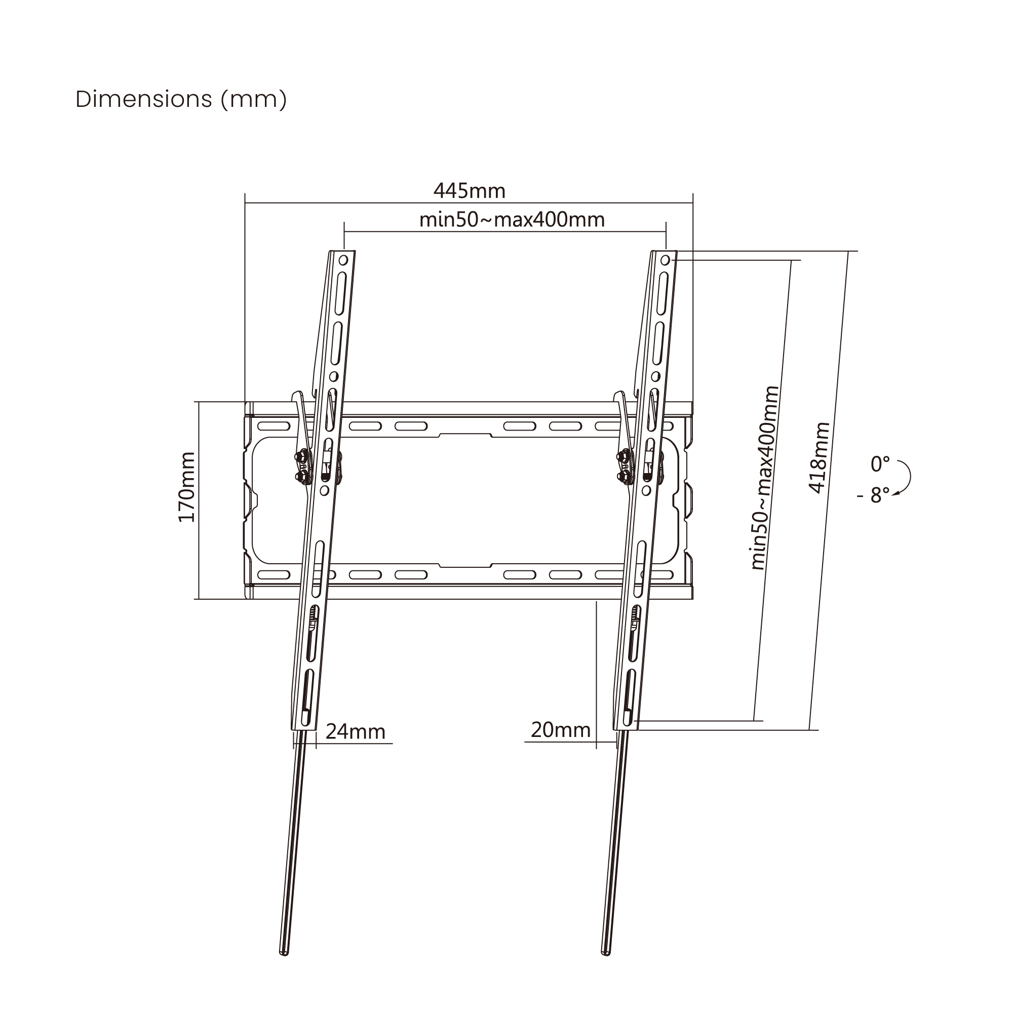 Ewent EW1507 TV mount/stand – image 8