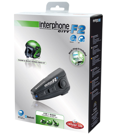 Cellularline INTERPHONEF2EU headphones/headset Wireless Bluetooth Black – image 2