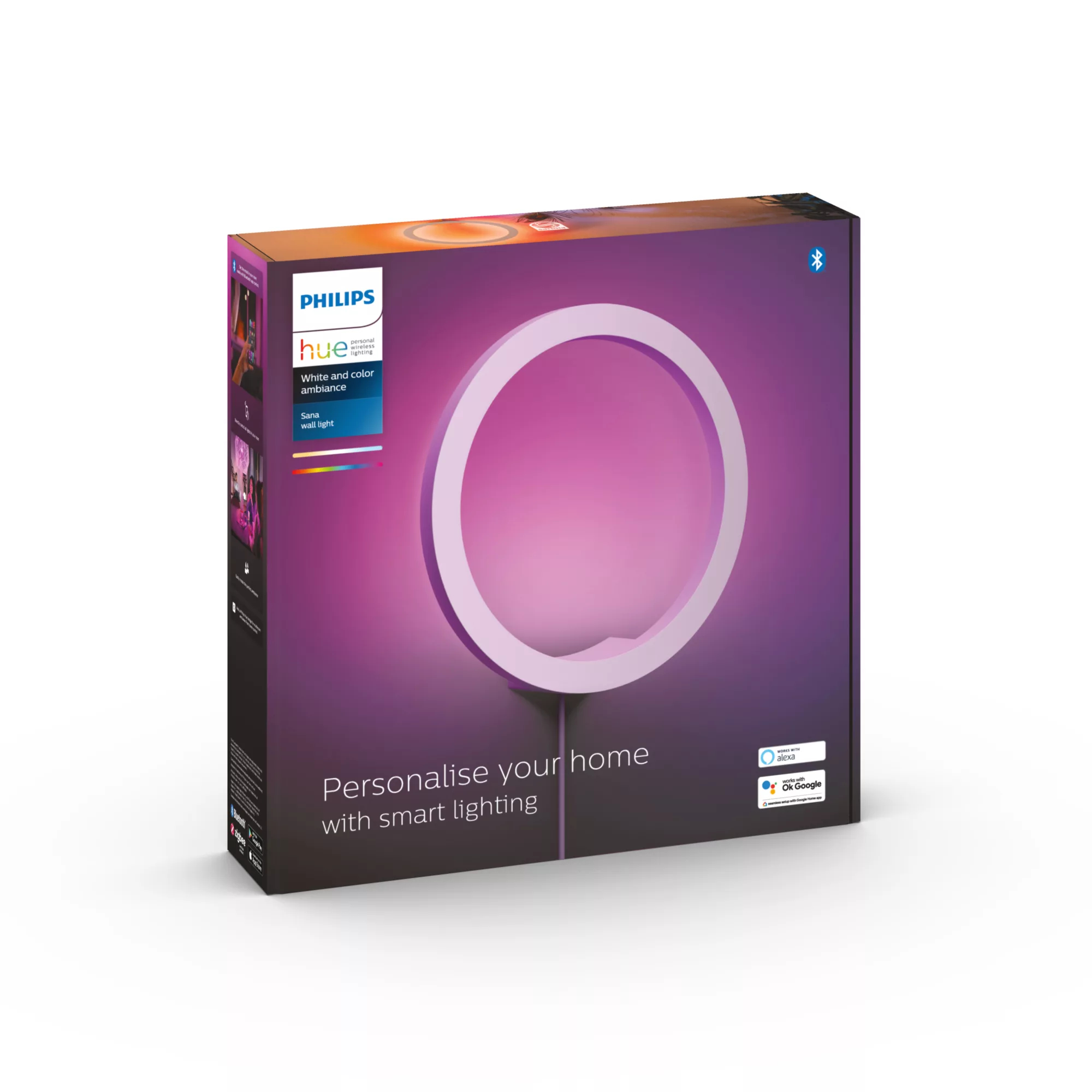 Philips by Signify Philips Hue White and colour ambience Sana wall light – image 3