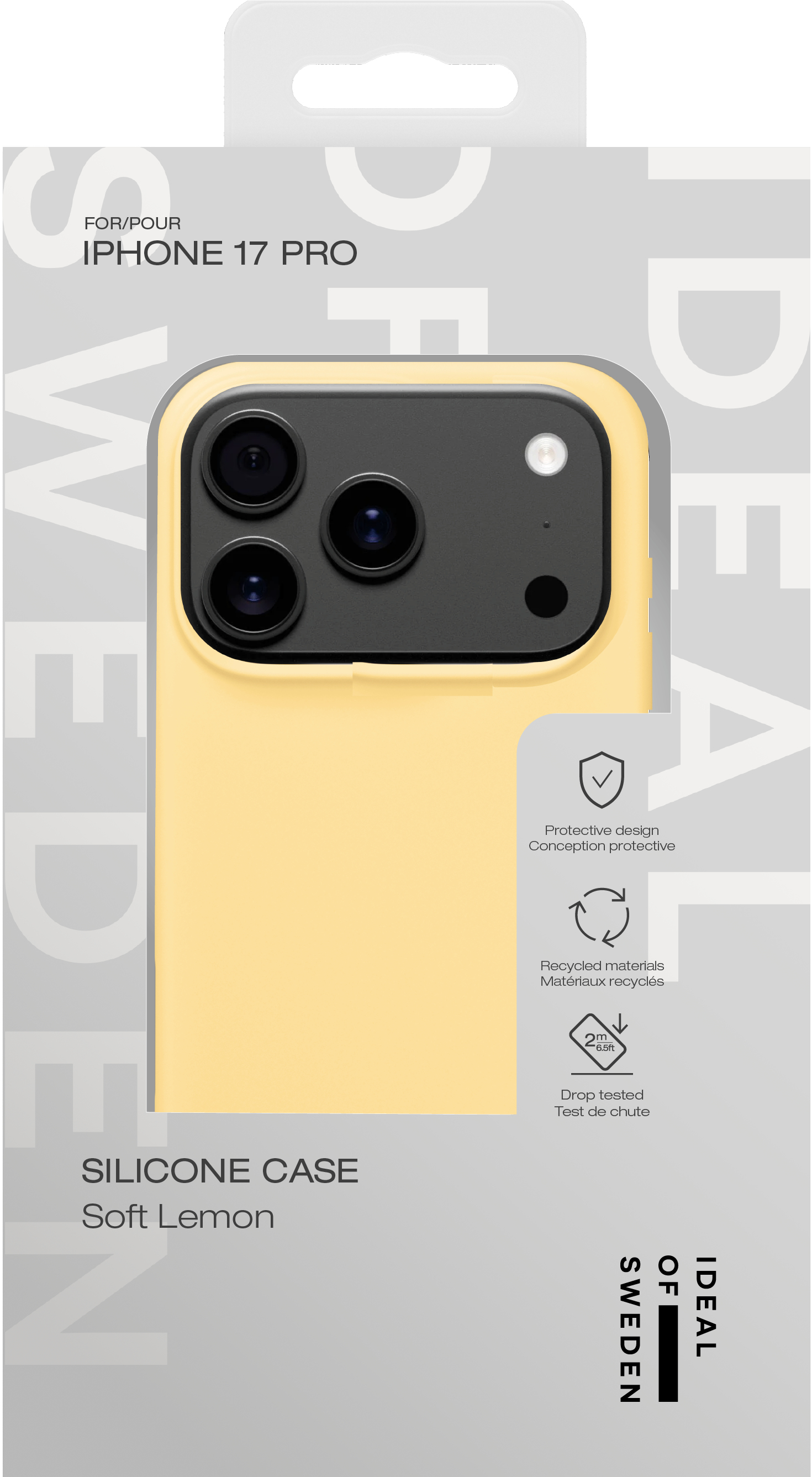 iDeal of Sweden Silicone Case iPhone 17 Pro Soft Lemon – image 3