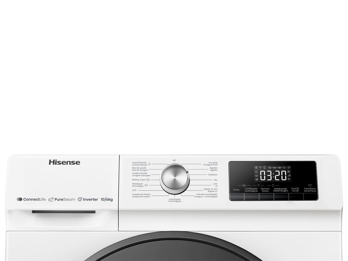 Hisense WDQA1014EVJMW washer dryer Freestanding Front-load White – image 4