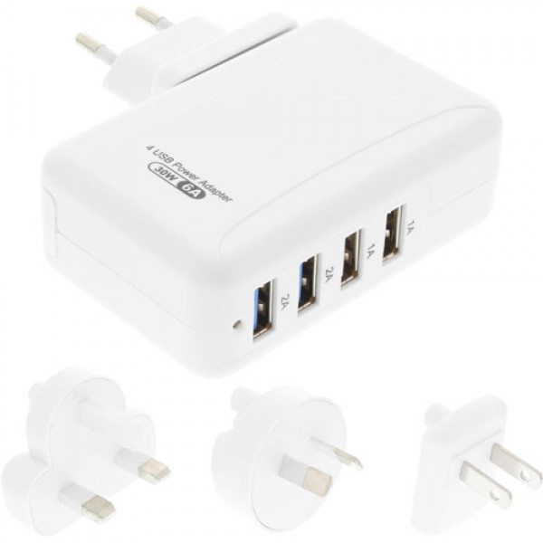 InLine 31506B mobile device charger Universal White AC Indoor