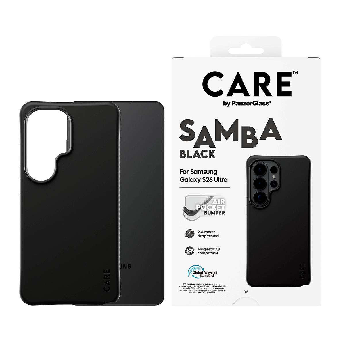 PanzerGlass CARE™ by PanzerGlass® Samba Case Black w. Qi Samsung Galaxy S26 Ultra – image 2