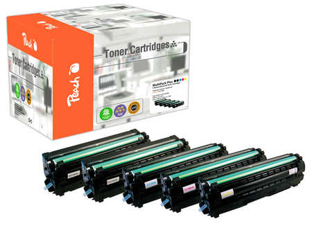 Peach 112150 toner cartridge 5 pc(s) Compatible Black, Cyan, Magenta, Yellow