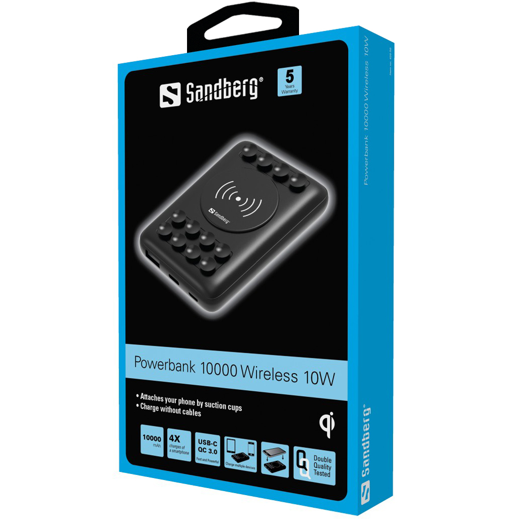 Sandberg Powerbank 10000 Wireless 10W – image 3