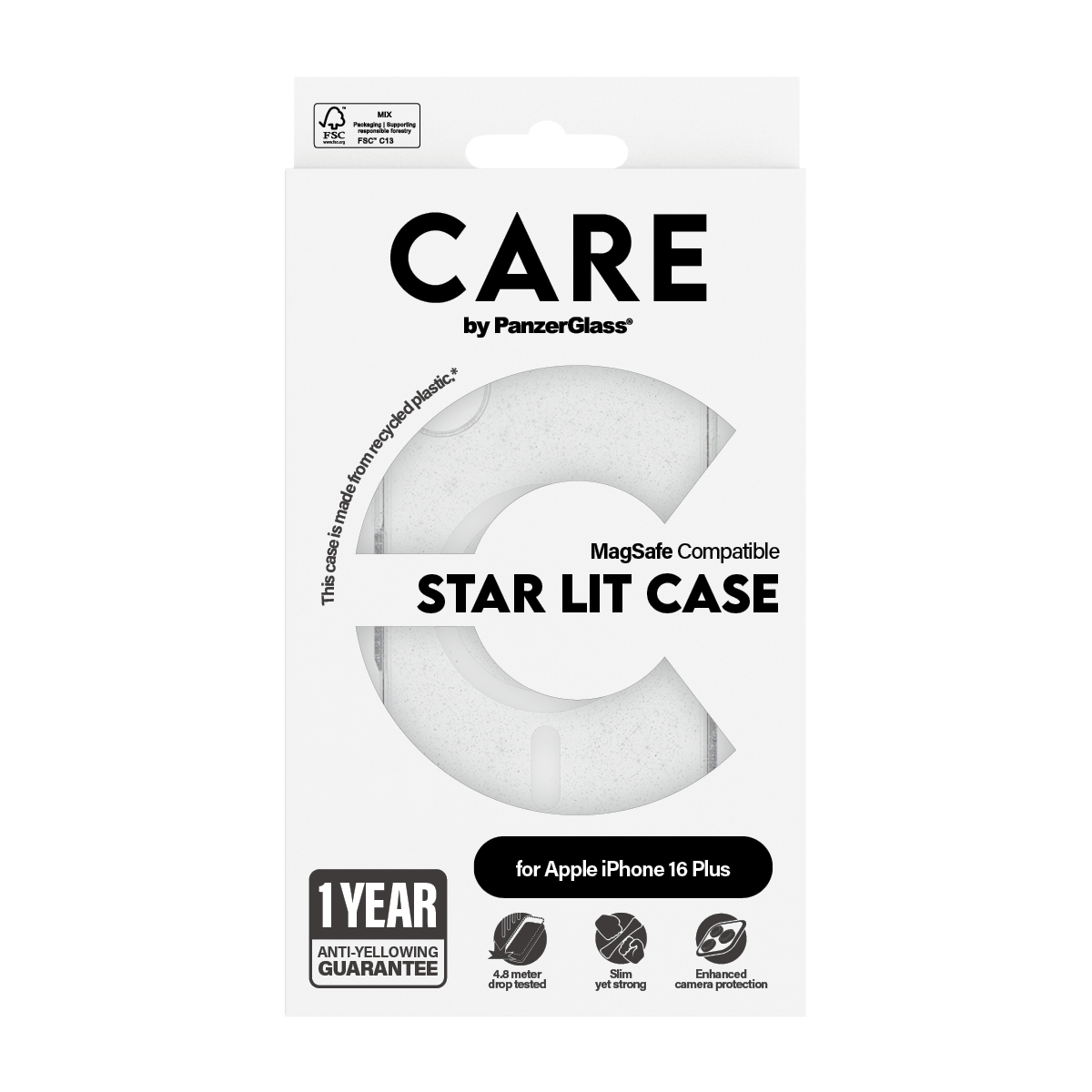 PanzerGlass CARE™ by PanzerGlass® Star Lit Case w. White MagSafe iPhone 16 Plus – image 3